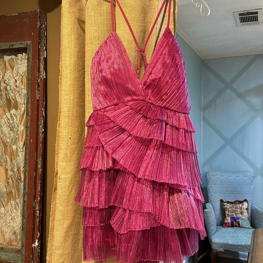 Pink party dress size small